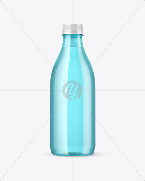 Colored Plastic Bottle Mockup PSD #3