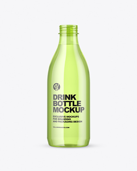 Colored Plastic Bottle Mockup PSD #2