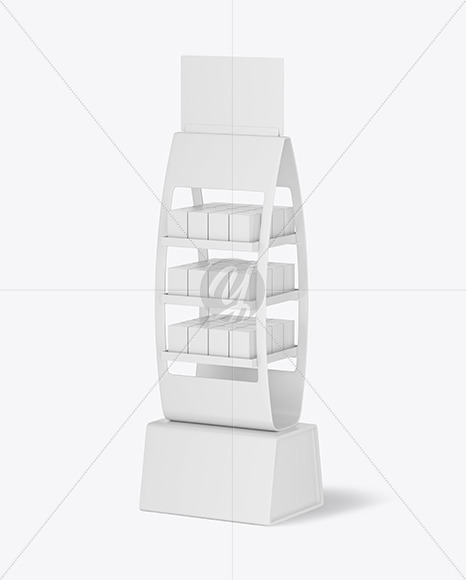 Matte Display Stand w  Boxes Mockup PSD #3