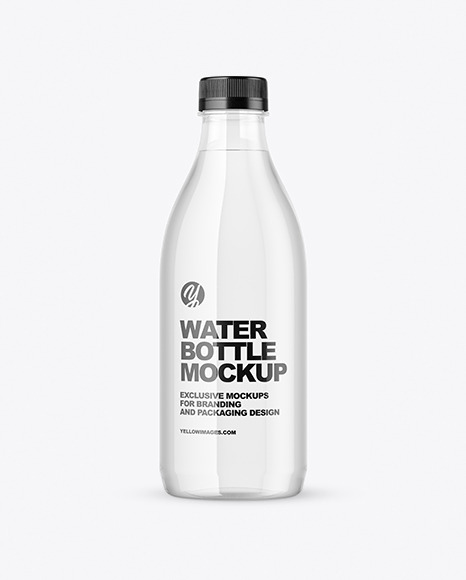 Clear Plastic Water Bottle Mockup - Free Download Images High