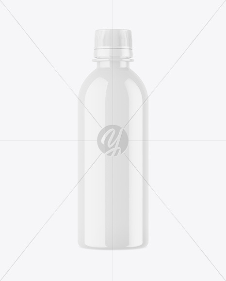 Glossy Plastic Bottle Mockup PSD #3