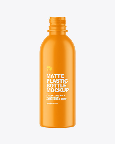 Matte Plastic Bottle Mockup PSD #2