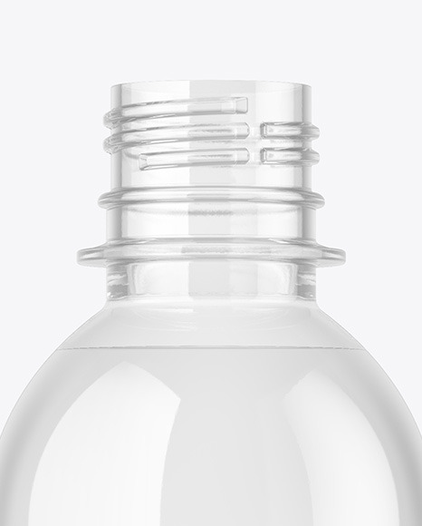 Clear Glass Bottle Mockup PSD #6
