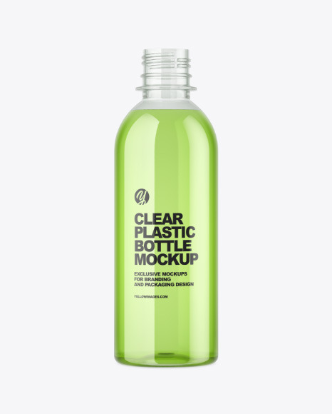 Download Clear Glass Bottle Mockup Yellow Author