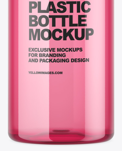 Blue Glass Bottle Mockup PSD #7