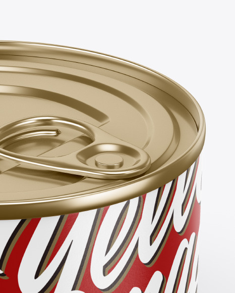 Tin Can With Pull Tab Mockup PSD #1