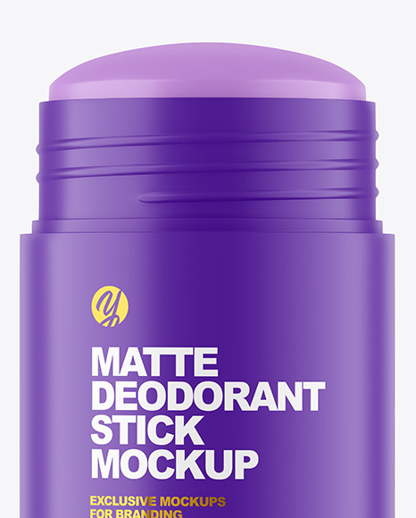 Download 50g Matte Plastic Deodorant Stick Mockup In Packaging Mockups On Yellow Images Object Mockups