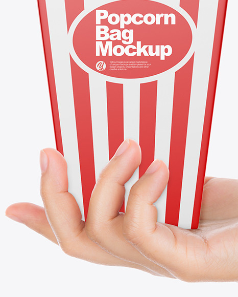 Popcorn Bag Mockup PSD #1