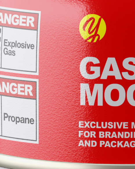 100g Gas Canister w Stove Mockup PSD #6