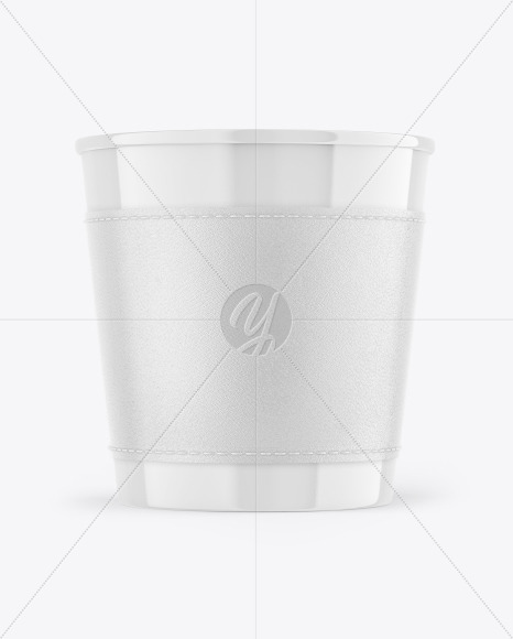 Download Glossy Yogurt Cup Mockup Half Side View In Cup Bowl Mockups On Yellow Images Object Mockups