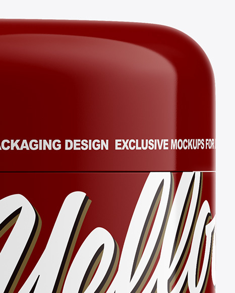 Glossy Cosmetic Jar Mockup PSD #2