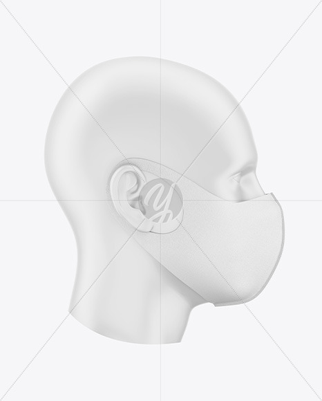 Download Face Mask Mockup In Apparel Mockups On Yellow Images Object Mockups