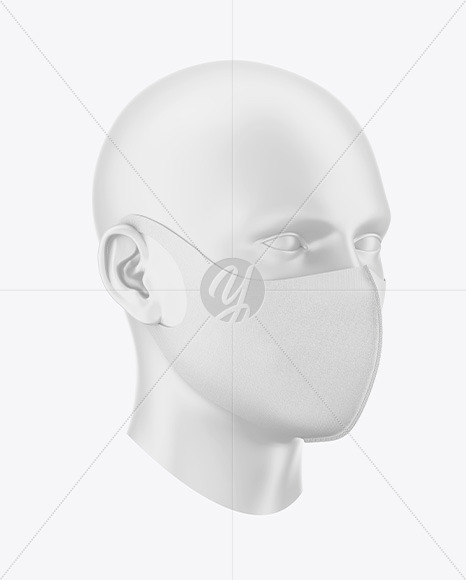 Download Face Mask Mockup In Apparel Mockups On Yellow Images Object Mockups