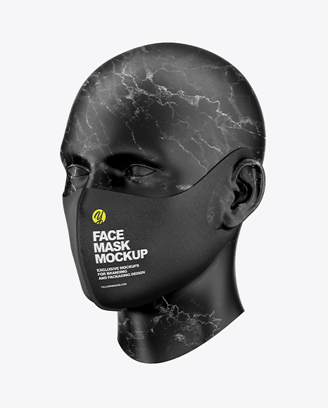 Face Mask Mockup PSD #4