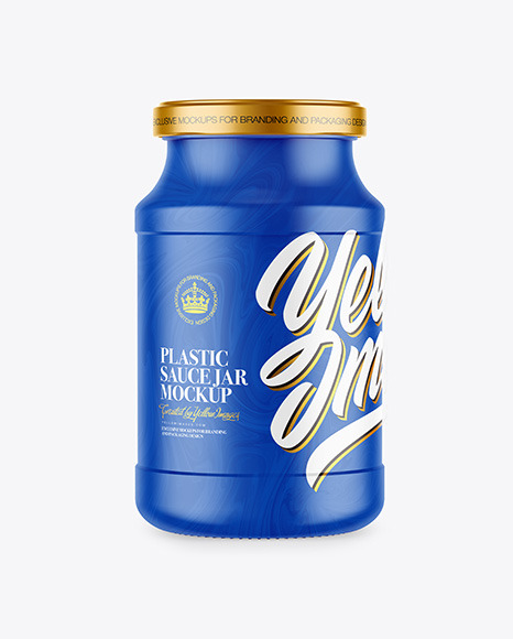 Plastic Sauce Jar Mockup PSD #2