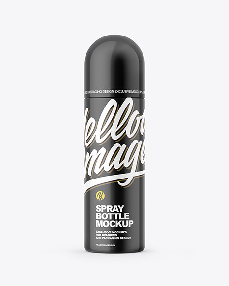Glossy Spray Bottle Mockup