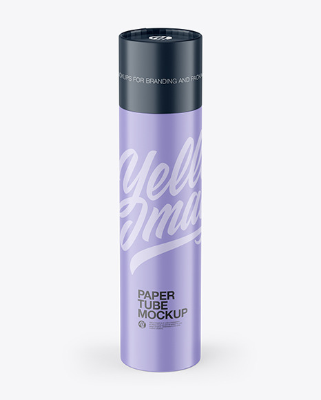 Matte Paper Tube Mockup