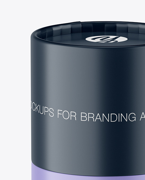 Matte Paper Tube Mockup PSD #2