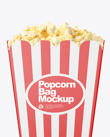 Popcorn Bag Mockup PSD #2