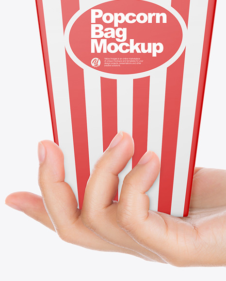 Popcorn Bag Mockup PSD #1