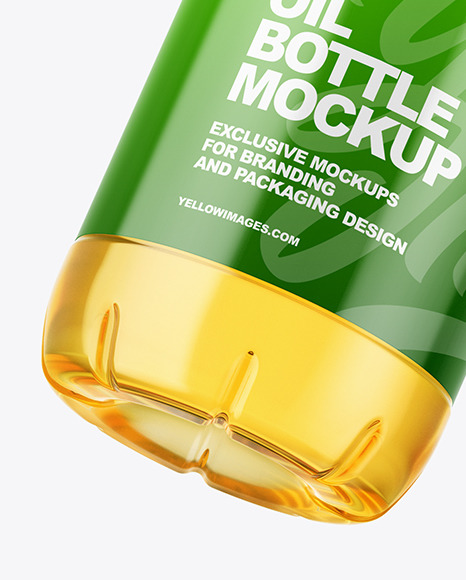 Sunflower Oil Bottle Mockup