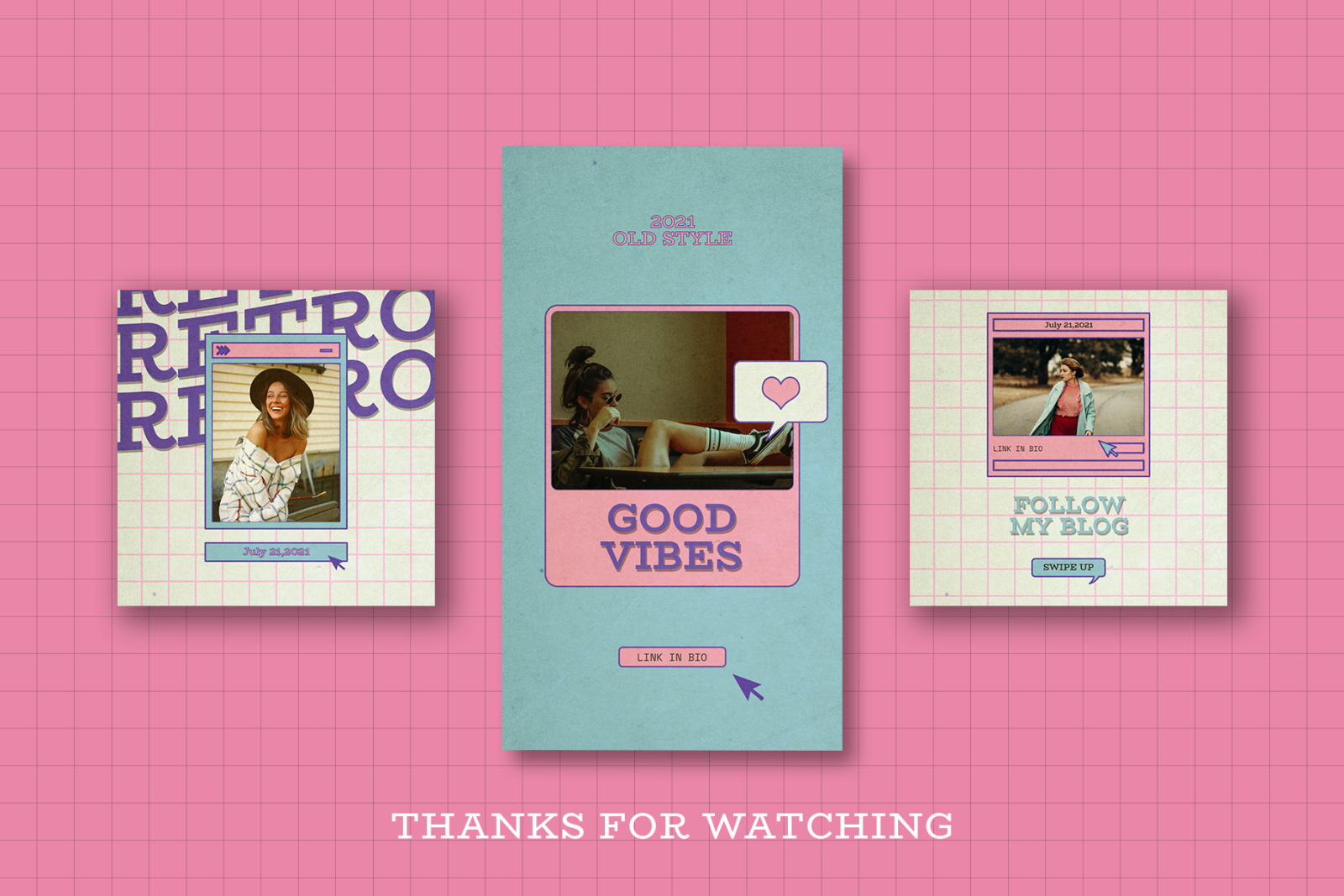 Blanche Instagram Template on Yellow Images Creative Store