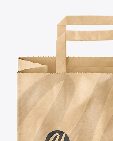 Download Kraft Paper Bag Mockup In Bag Sack Mockups On Yellow Images Object Mockups