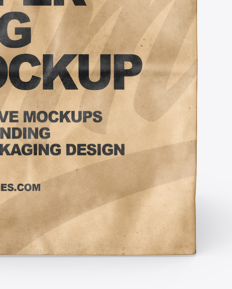 Download Kraft Paper Bag Mockup In Bag Sack Mockups On Yellow Images Object Mockups