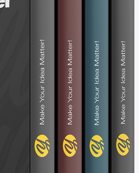 Set of Books in a Box Mockup PSD #2