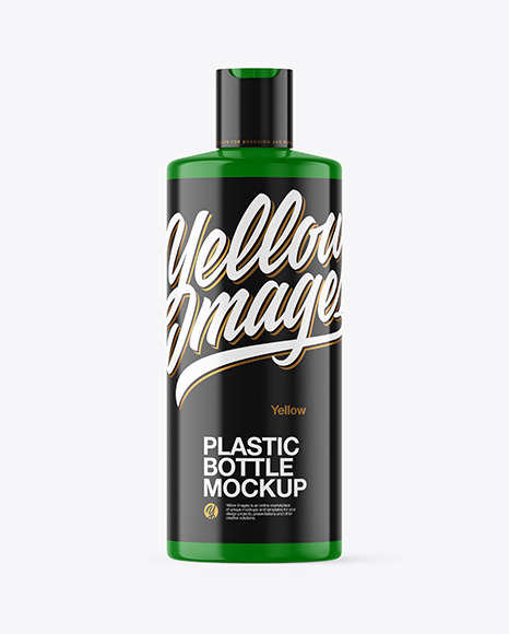 Glossy Plastic Bottle Mockup