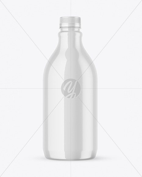 Glossy Plastic Bottle Mockup PSD #3