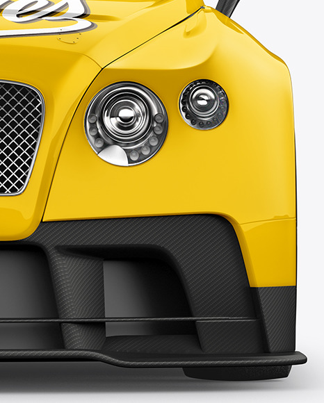 Sport Car Mockup   Front View PSD #1
