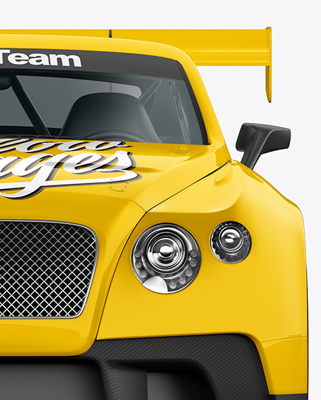 Sport Car Mockup   Front View PSD #6