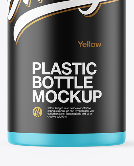 Matte Plastic Bottle Mockup PSD #1