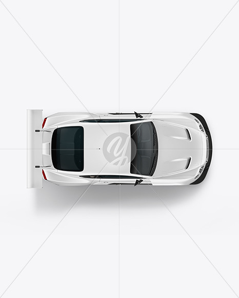 Free Sport Car Mockup - Back View Vehicle Mockups