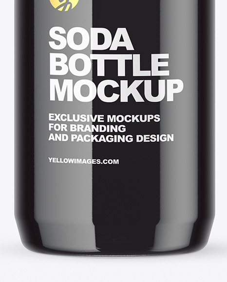 Clear Plastic Bottle with Dark Drink Mockup PSD #7