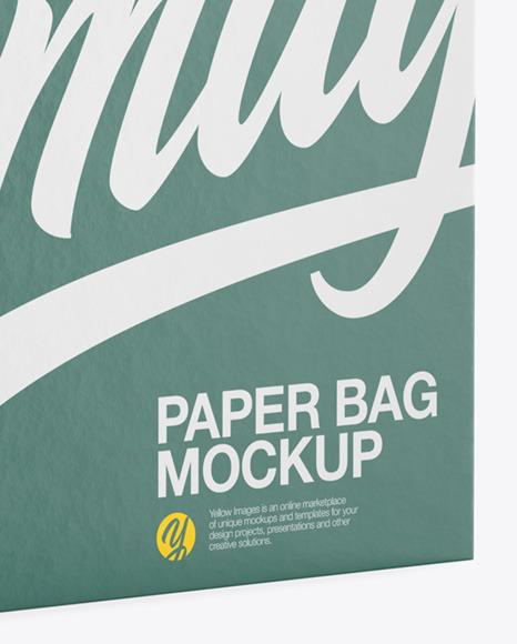 Paper Bag Mockup   Half Side View PSD #1