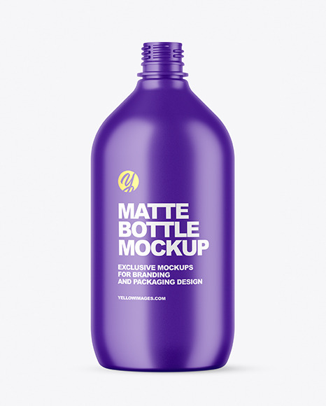 Matte Plastic Bottle Mockup PSD #2