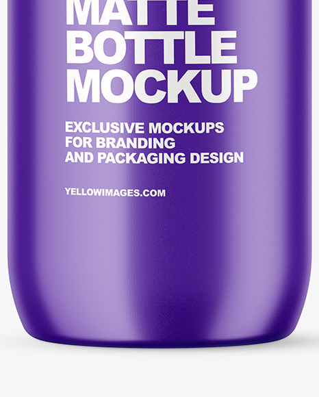 Matte Plastic Bottle Mockup PSD #7