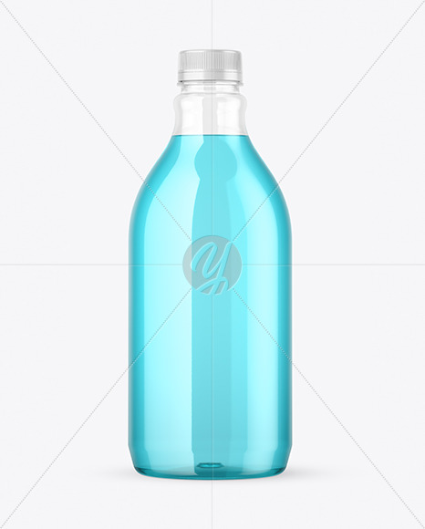 Clear Plastic Drink Bottle Mockup PSD #3