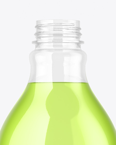 Clear Plastic Drink Bottle Mockup PSD #6