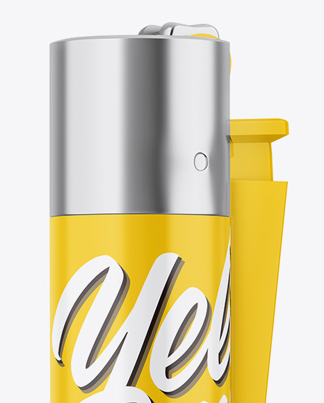 Glossy Plastic Lighter Mockup PSD #1