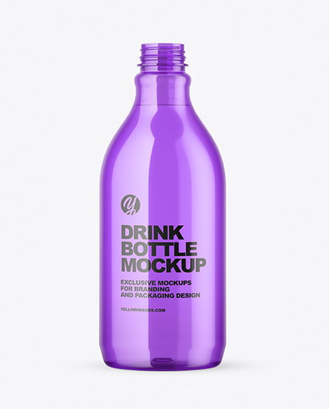 Colored Plastic Bottle Mockup PSD #2