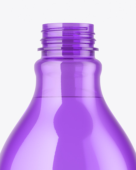 Colored Plastic Bottle Mockup PSD #6
