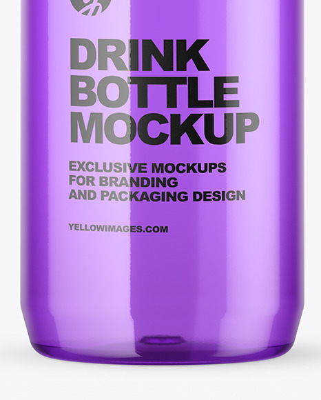 Colored Plastic Bottle Mockup PSD #7