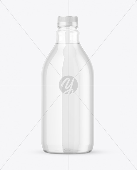 Clear Plastic Water Bottle Mockup PSD #3