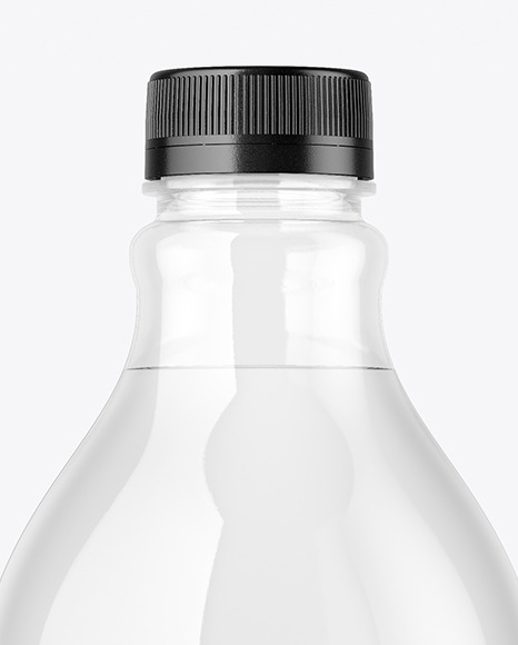 Clear Plastic Water Bottle Mockup PSD #1