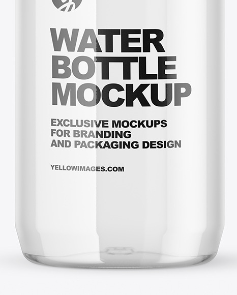 Clear Plastic Water Bottle Mockup PSD #7