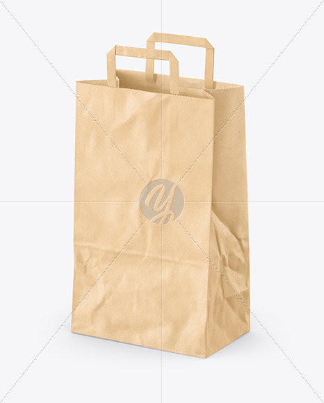 Download Opened Paper Bag Mockup In Bag Sack Mockups On Yellow Images Object Mockups