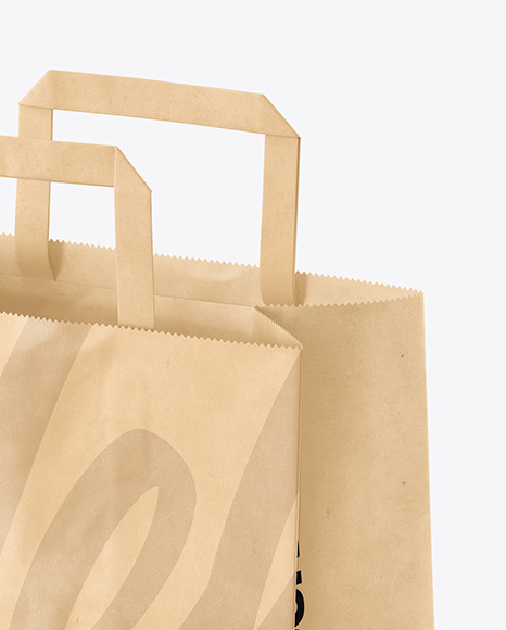 Download Kraft Paper Bag Mockup In Bag Sack Mockups On Yellow Images Object Mockups